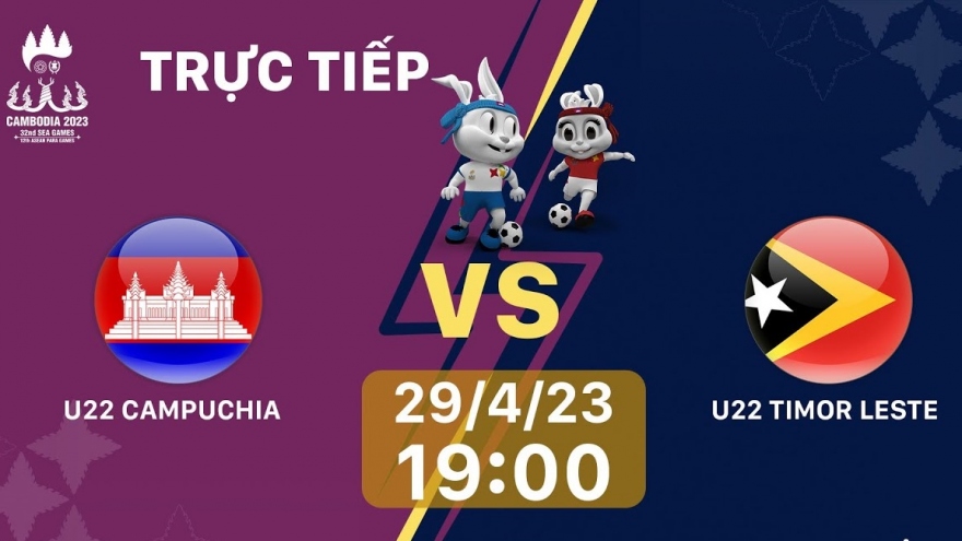 Link xem trực tiếp U22 Campuchia vs U22 Timor Leste bóng đá nam SEA Games 32